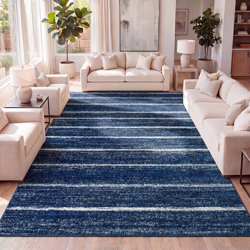 Williamsburg Minimalist Stripe Area Rug