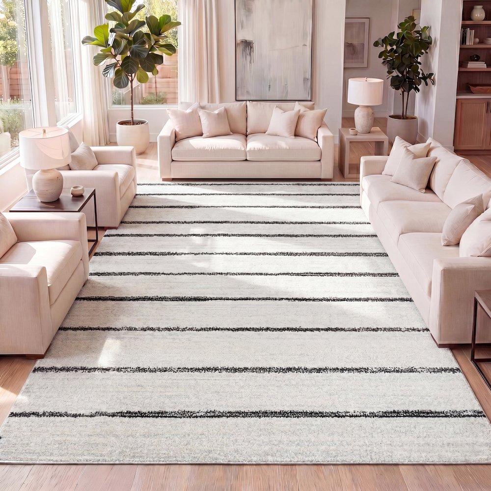 Williamsburg Minimalist Stripe Area Rug