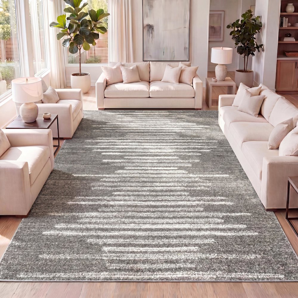 Aya Berber Stripe Geometric Area Rug