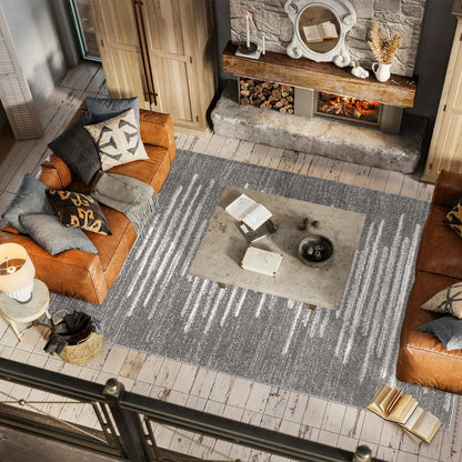 Aya Berber Stripe Geometric Area Rug