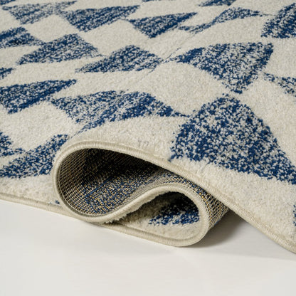 Aisha Moroccan Triangle Geometric Runner Rug