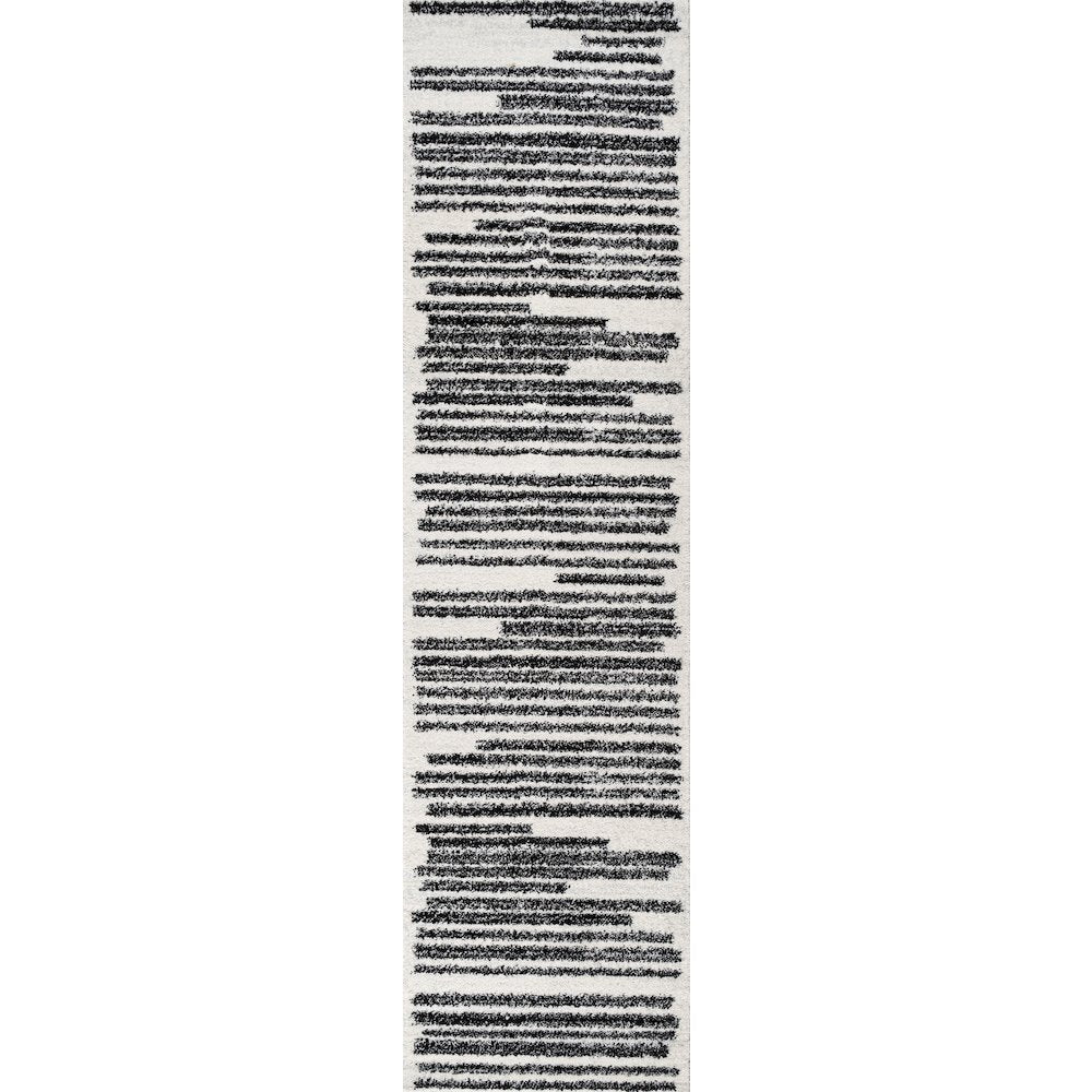 Khalil Modern Berber Stripe Area Rug