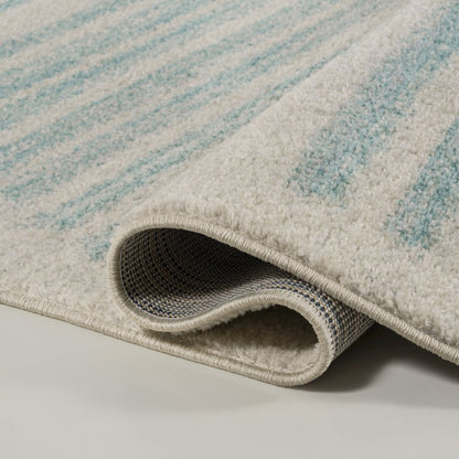 Khalil Modern Berber Stripe Runner Rug