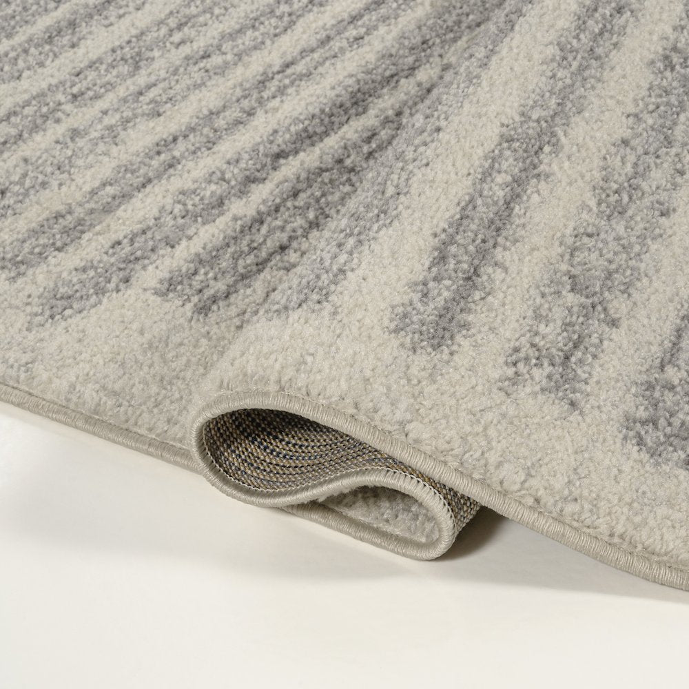 Khalil Modern Berber Stripe Runner Rug