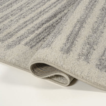 Khalil Modern Berber Stripe Runner Rug