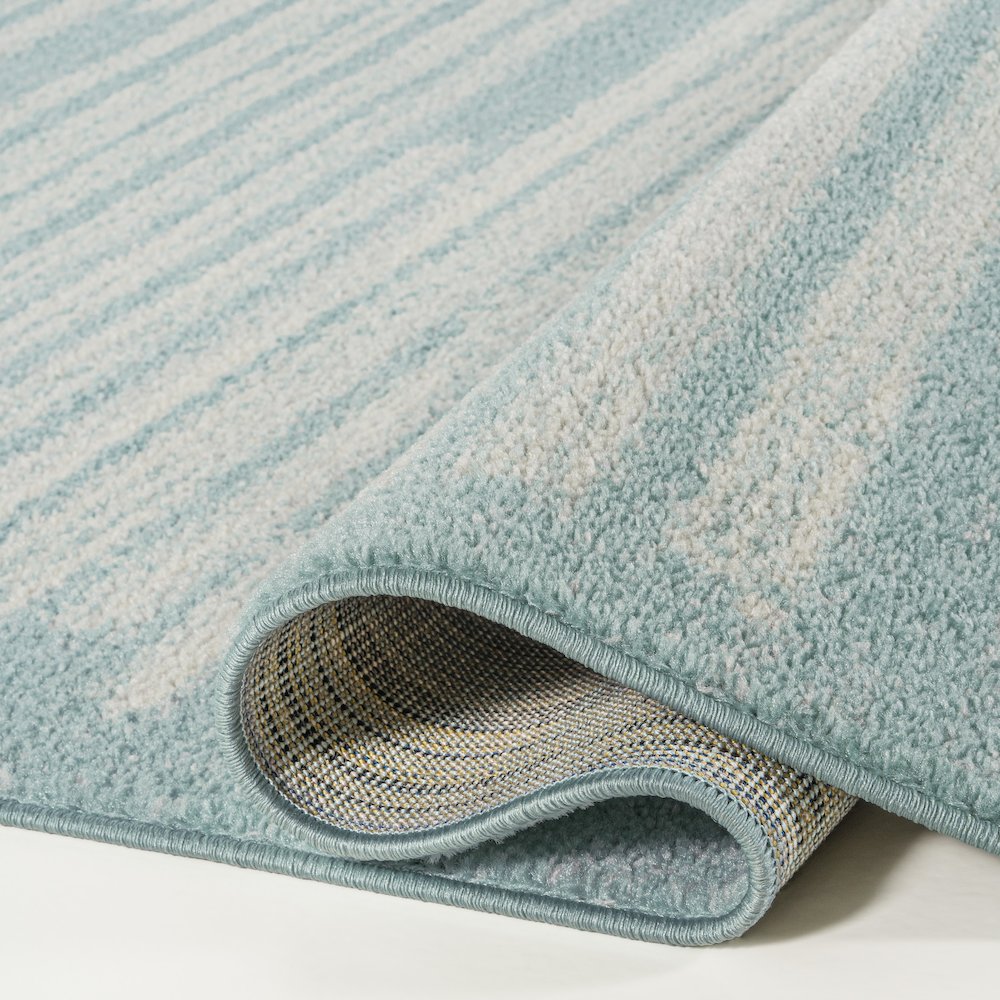 Khalil Modern Berber Stripe Runner Rug