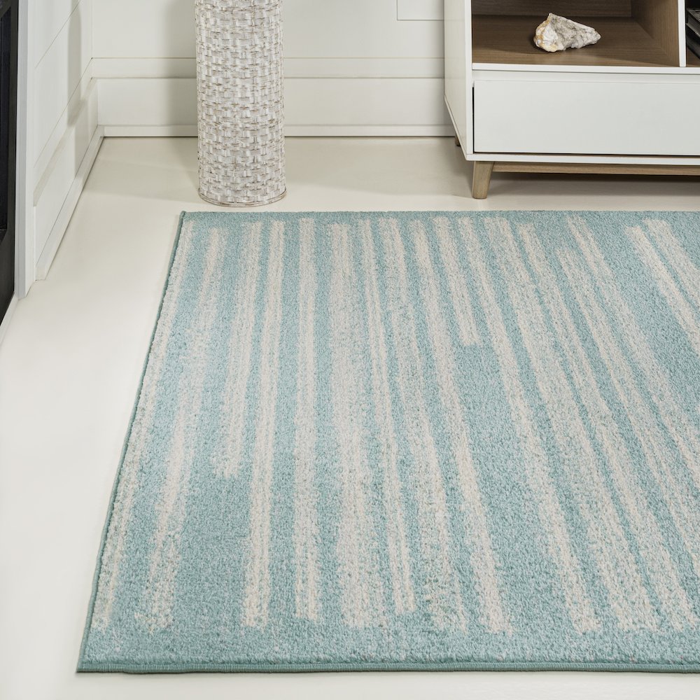 Khalil Modern Berber Stripe Area Rug