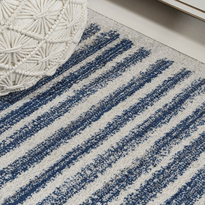 Khalil Modern Berber Stripe Runner Rug
