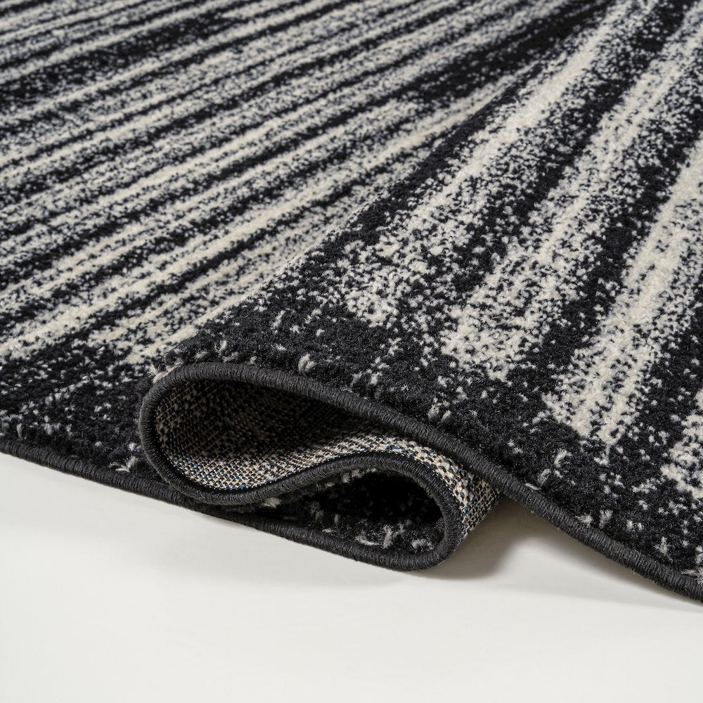 Khalil Modern Berber Stripe Runner Rug