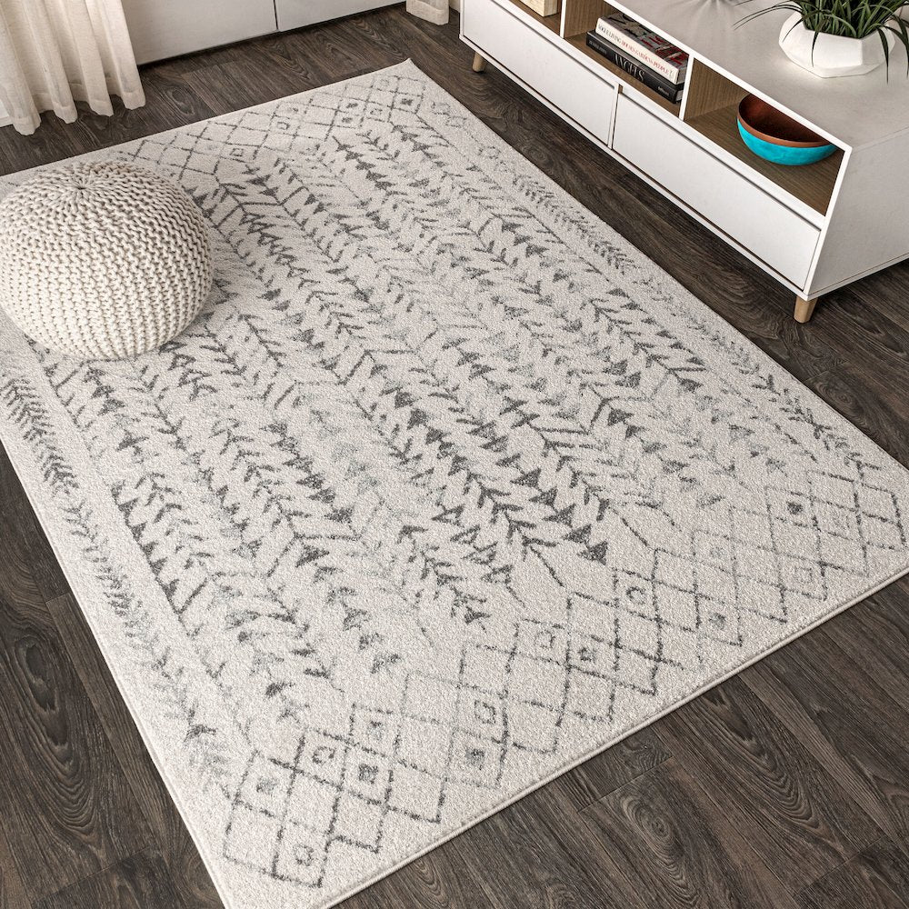 Ziri Moroccan Geometric Area Rug
