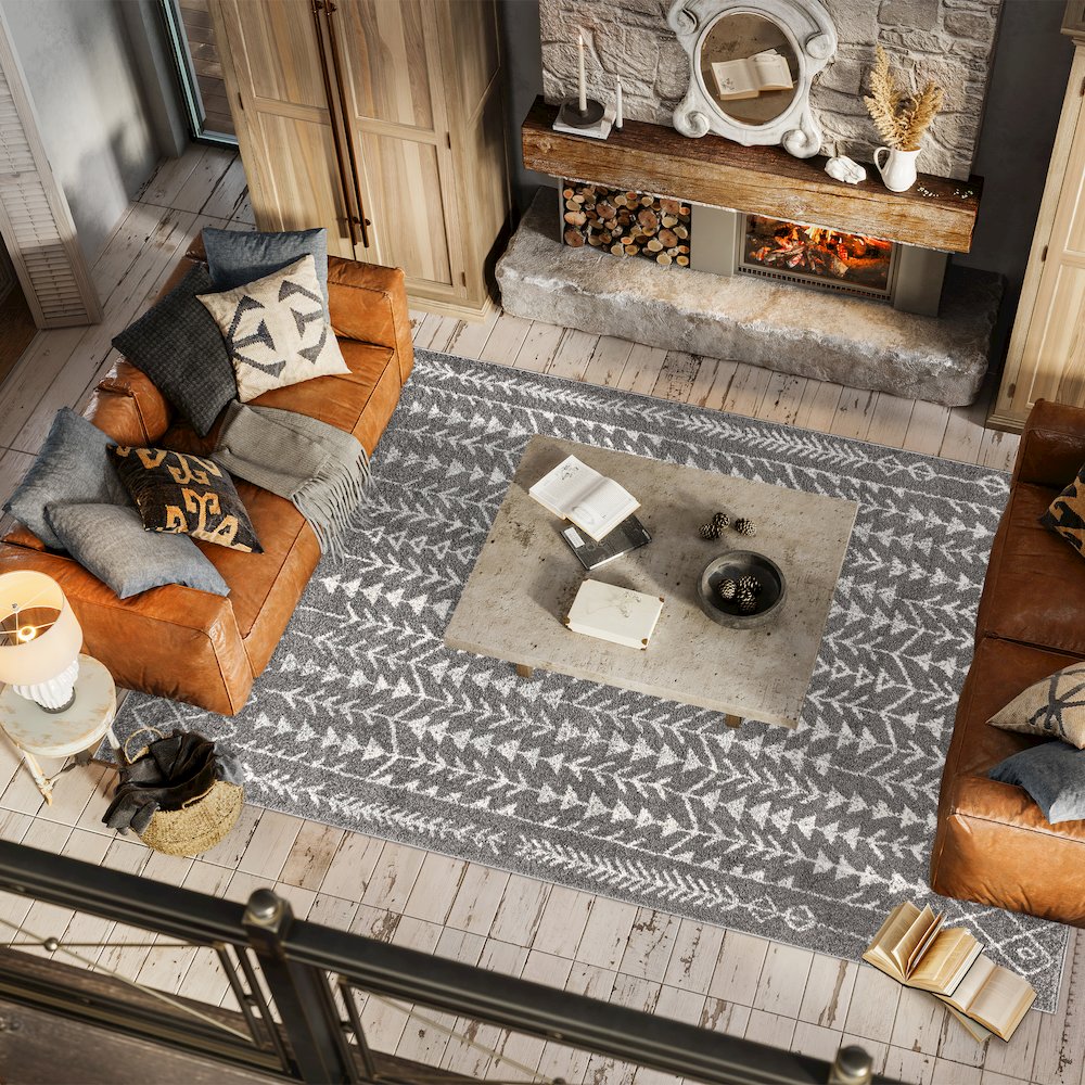Ziri Moroccan Geometric Area Rug