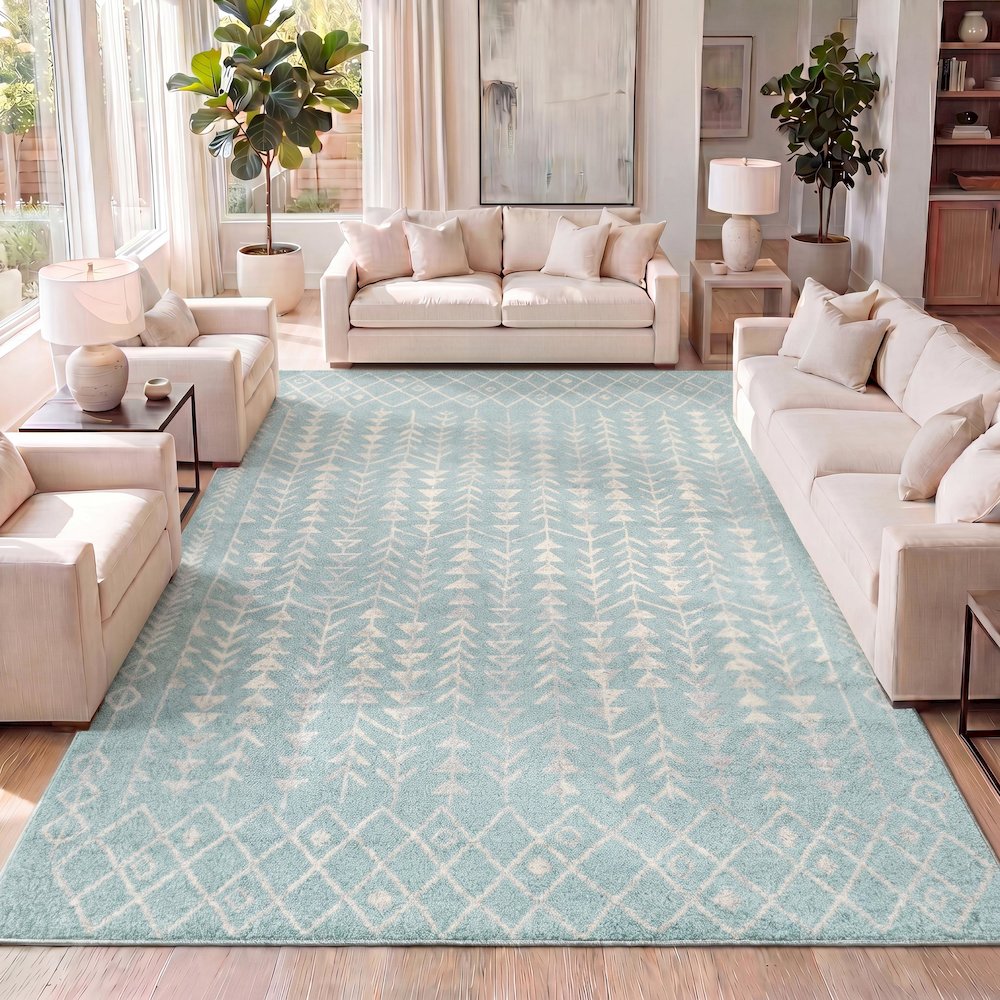 Ziri Moroccan Geometric Area Rug