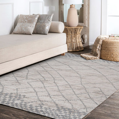 Asilah Moroccan Modern Diamond Area Rug