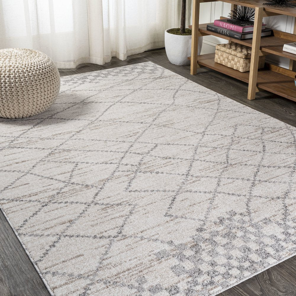Asilah Moroccan Modern Diamond Area Rug