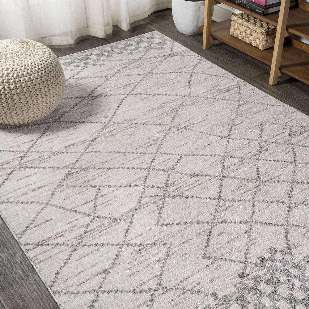 Asilah Moroccan Modern Diamond Area Rug