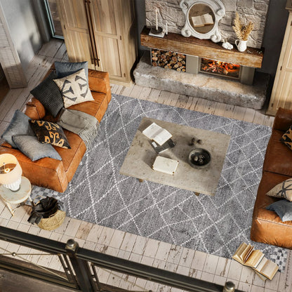 Asilah Moroccan Modern Diamond Area Rug
