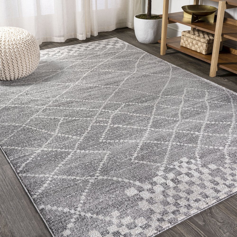 Asilah Moroccan Modern Diamond Area Rug