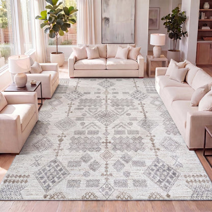 Bhalil Berber Diamond Geometric Area Rug