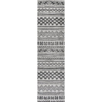 Imlil Tribal Geometric Stripe Area Rug