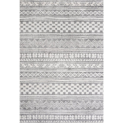 Imlil Tribal Geometric Stripe Area Rug