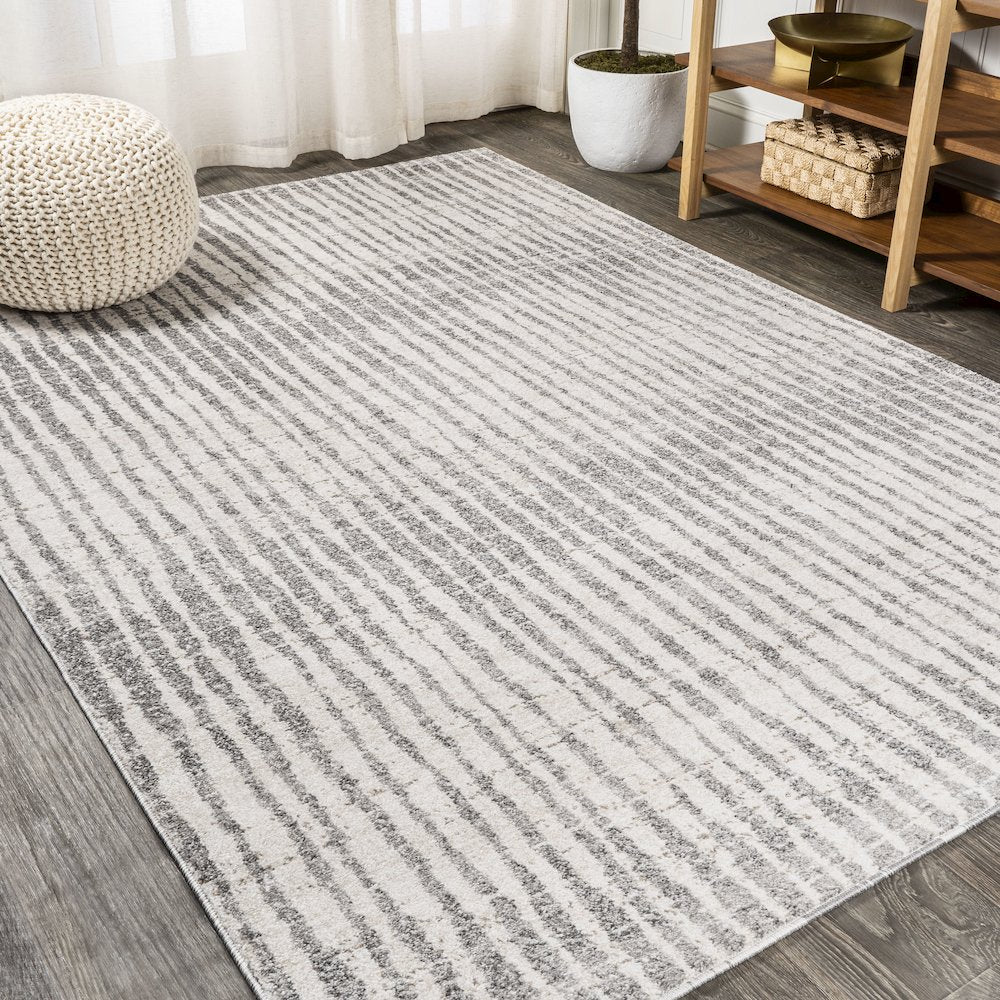 Skoura Modern Bold Stripe Area Rug