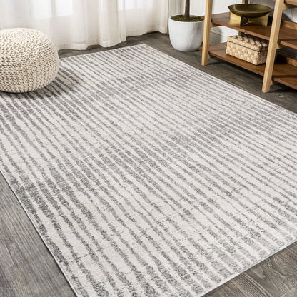 Skoura Modern Bold Stripe Area Rug