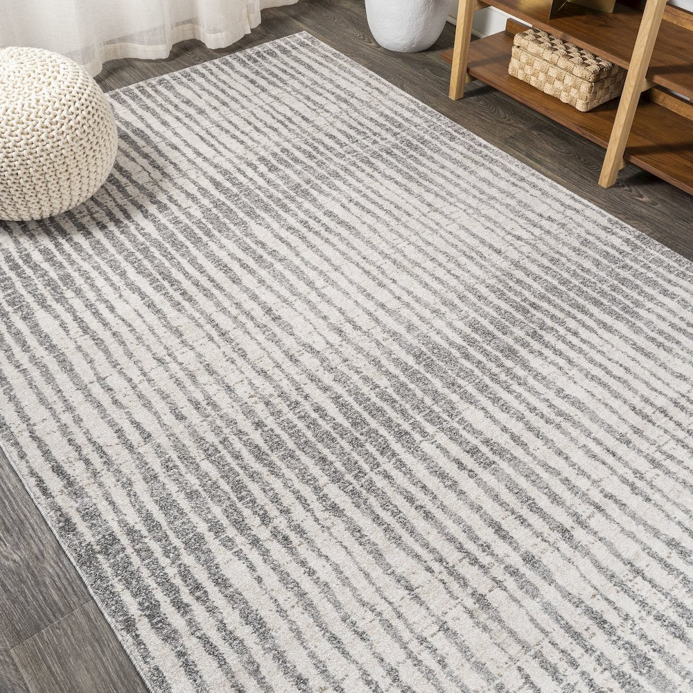 Skoura Modern Bold Stripe Area Rug