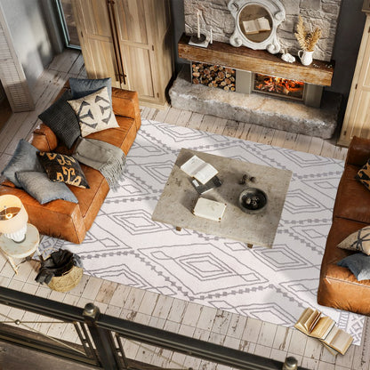 Rih Moroccan Style Diamond Area Rug