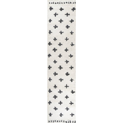 Cristo Berber Geometric Shag Area Rug