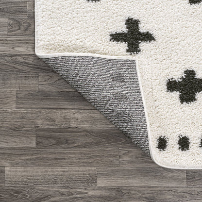 Cristo Berber Geometric Shag Area Rug
