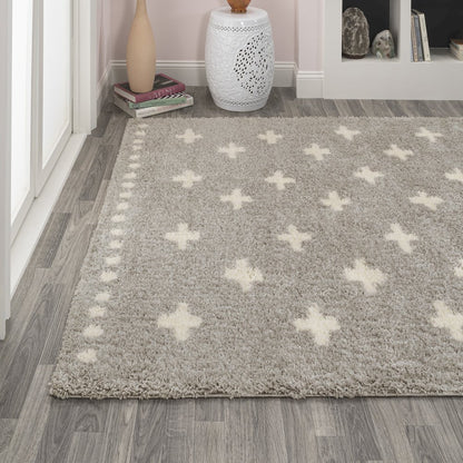 Cristo Berber Geometric Shag Area Rug