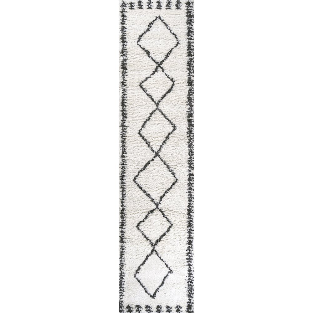Calvia Moroccan Diamond Shag Area Rug