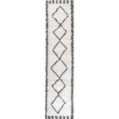 Calvia Moroccan Diamond Shag Area Rug