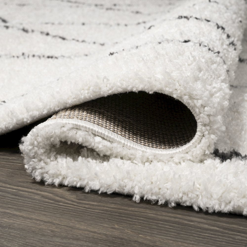Catala Moroccan Diamond Shag Area Rug