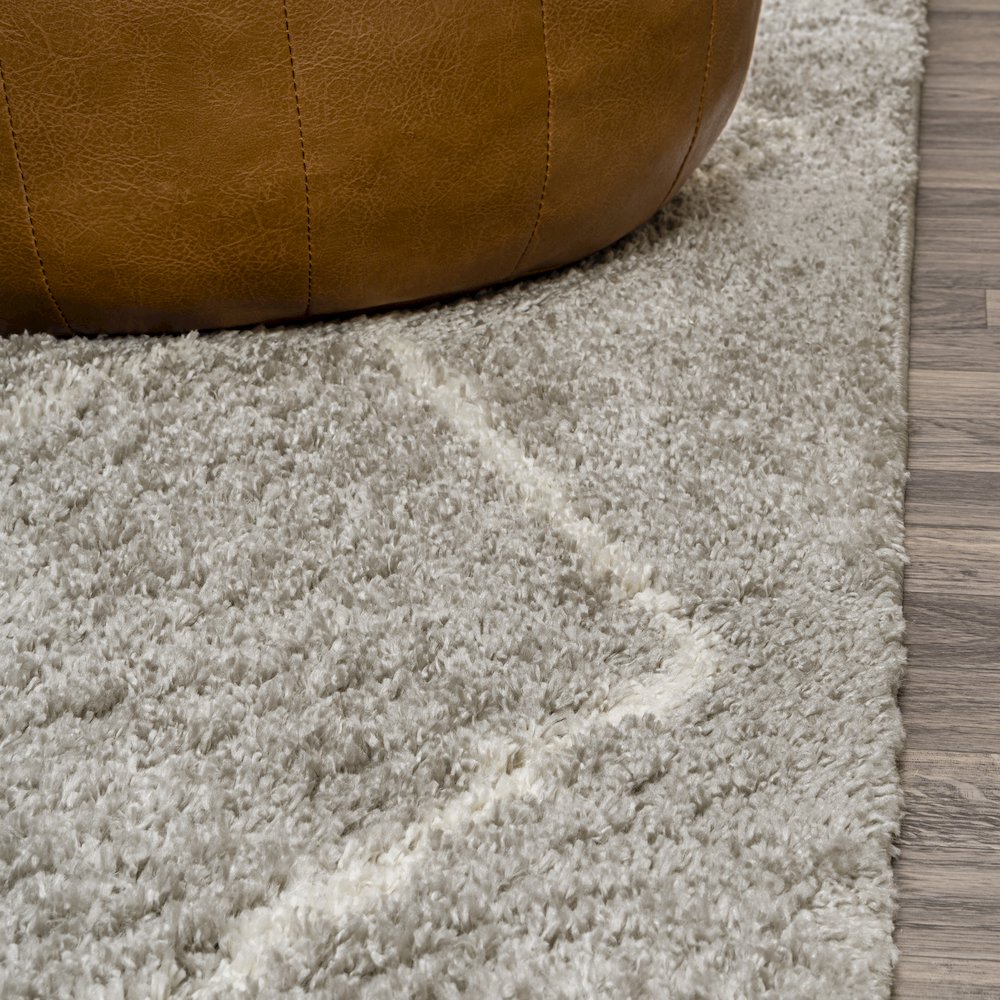 Catala Moroccan Diamond Shag Runner Rug
