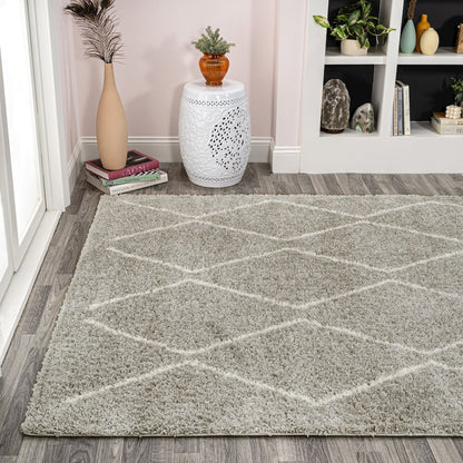 Cristo Berber Geometric Shag Area Rug