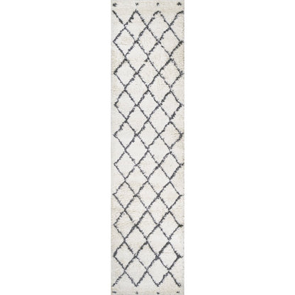 Cami Moroccan Style Diamond Shag Area Rug
