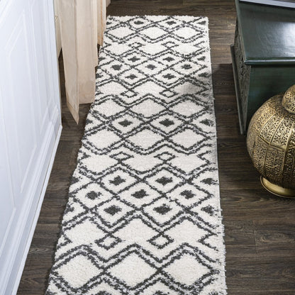 Caimari Moroccan Diamond Shag Area Rug