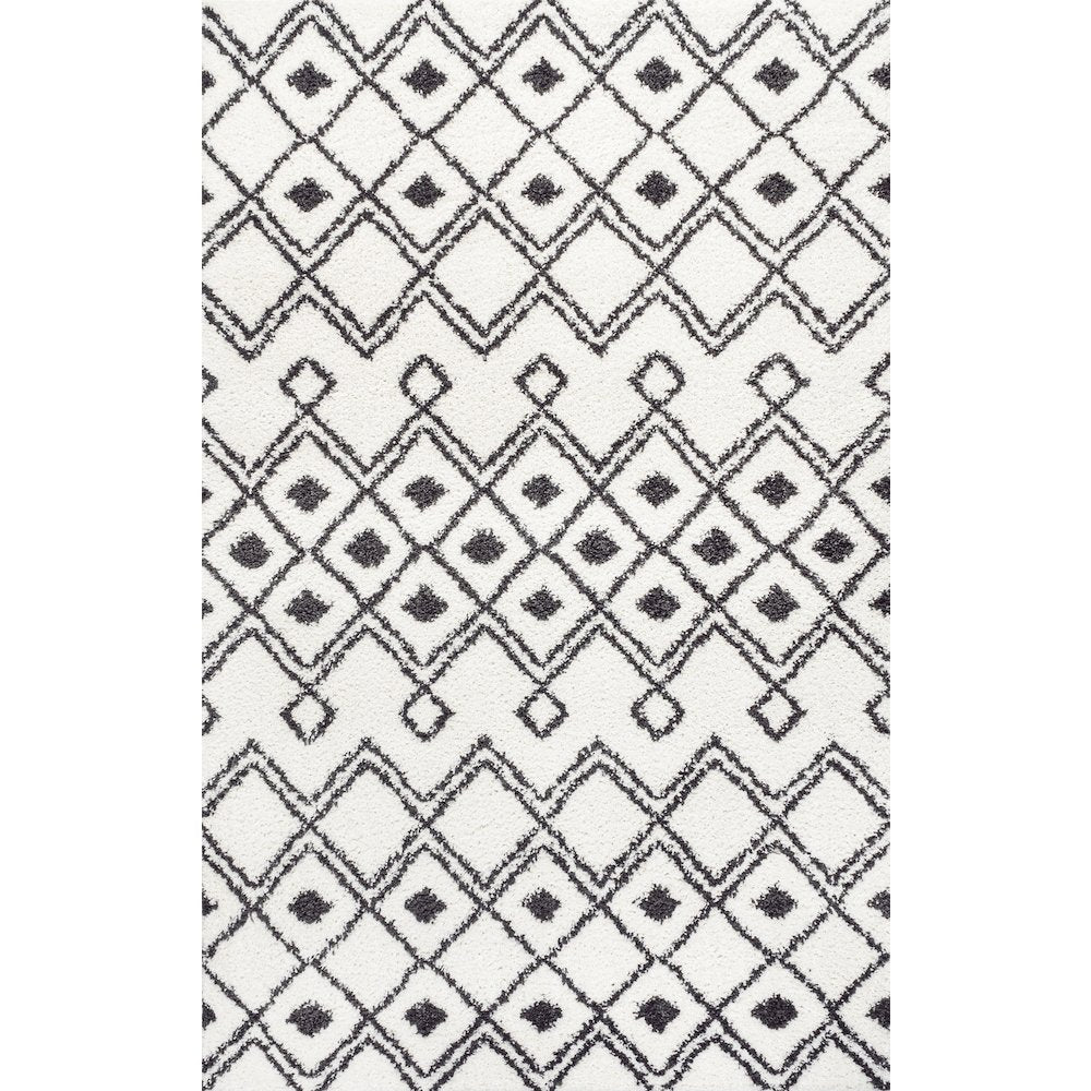 Caimari Moroccan Diamond Shag Area Rug