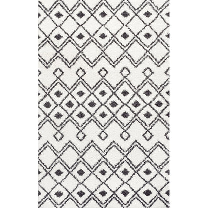 Caimari Moroccan Diamond Shag Area Rug