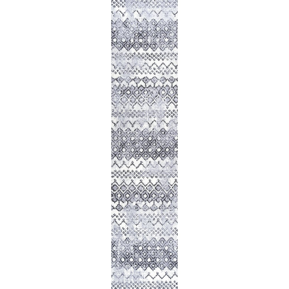 Azmar Moroccan Geometric Distressed Area Rug