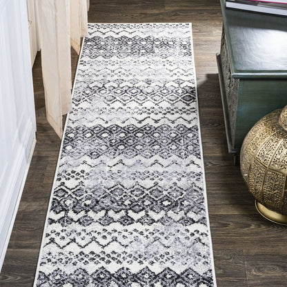 Azmar Moroccan Geometric Distressed Area Rug