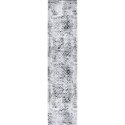Iften Moroccan Geometric Distressed Area Rug