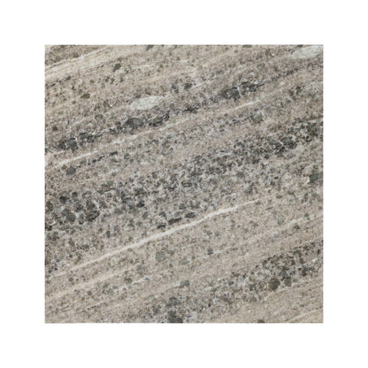 Felix Solid Marble Square Plinth Block Pedestal End Table, Gray/Beige
