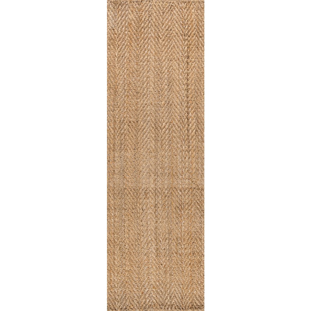 Espina Hand Woven Herringbone Chunky Jute Area Rug