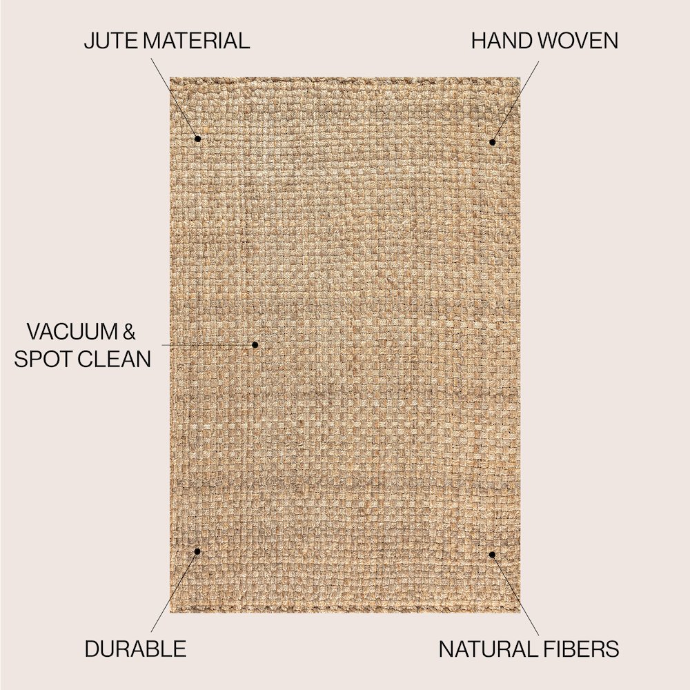 Estera Hand Woven Boucle Chunky Jute Area Rug
