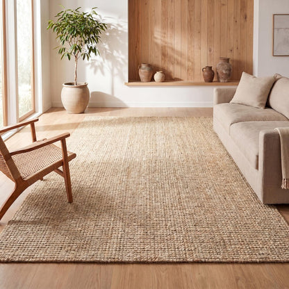 Hiro Hand Woven Chunky Jute Area Rug