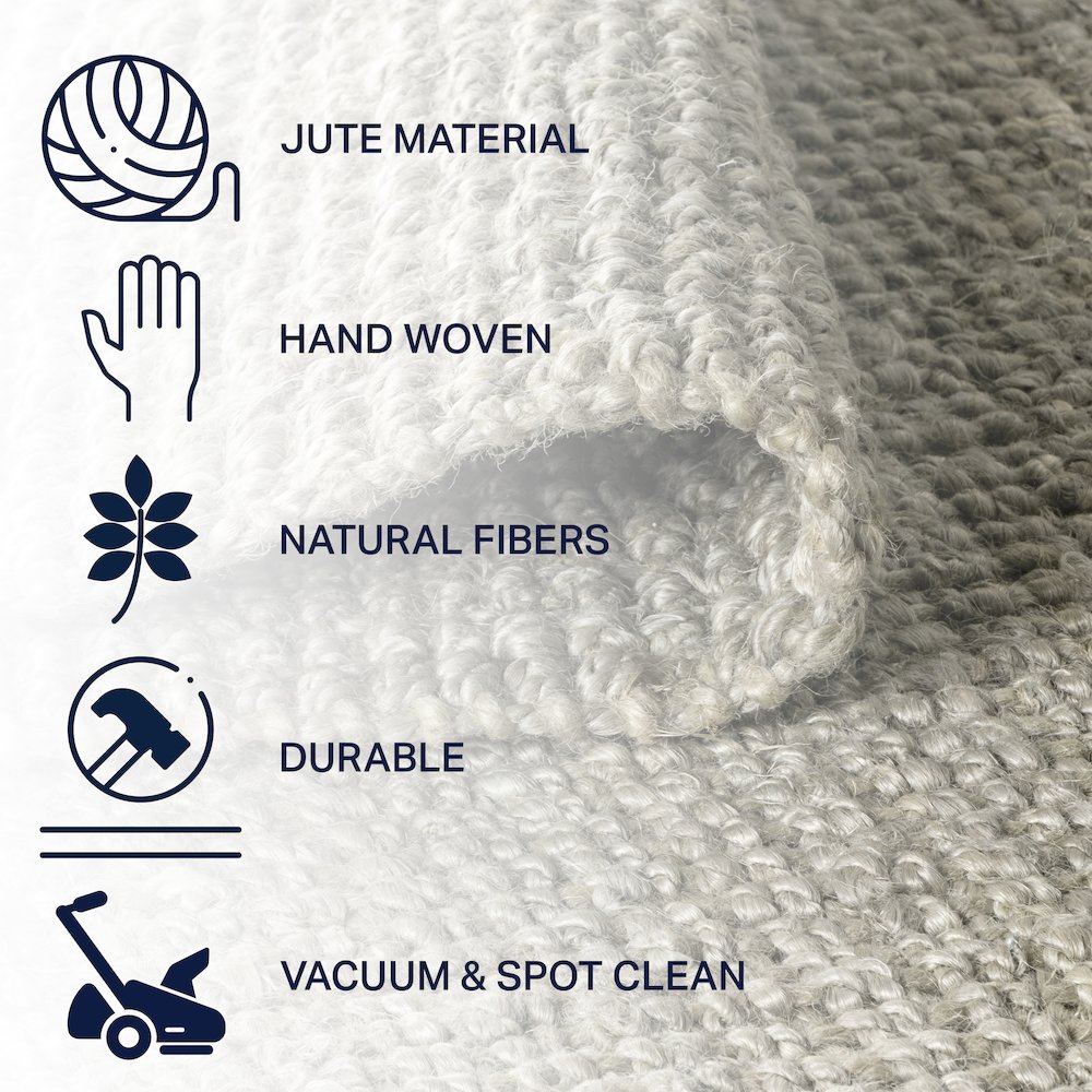 Pata Hand Woven Chunky Jute Area Rug