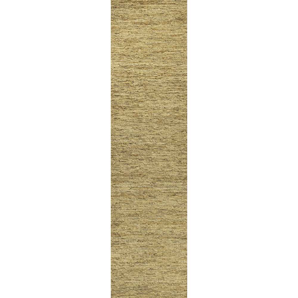 Griffin Rustic Farmhouse Woven Jute Solid Natural 2 ft. x 8 ft. Runner Rug