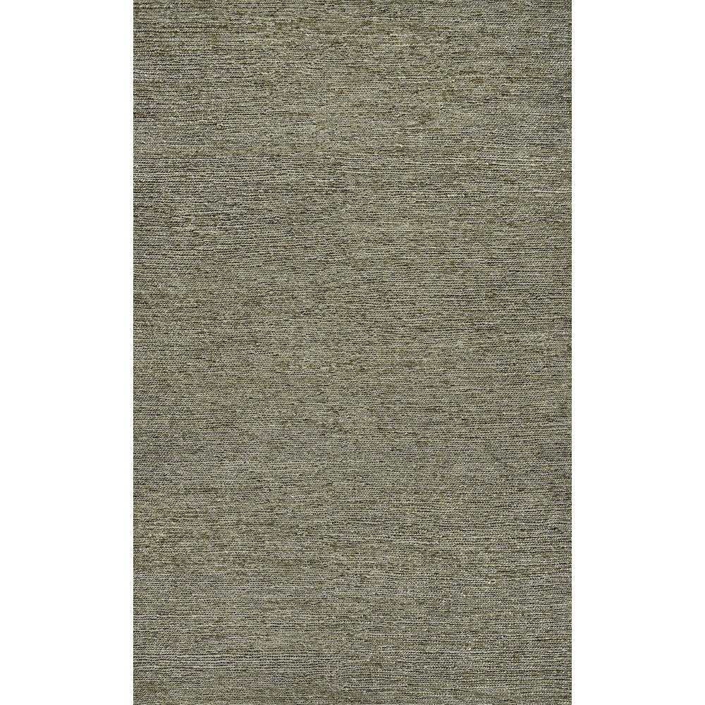 Griffin Rustic Farmhouse Woven Jute Solid Gray 3 ft. x 5 ft. Area Rug